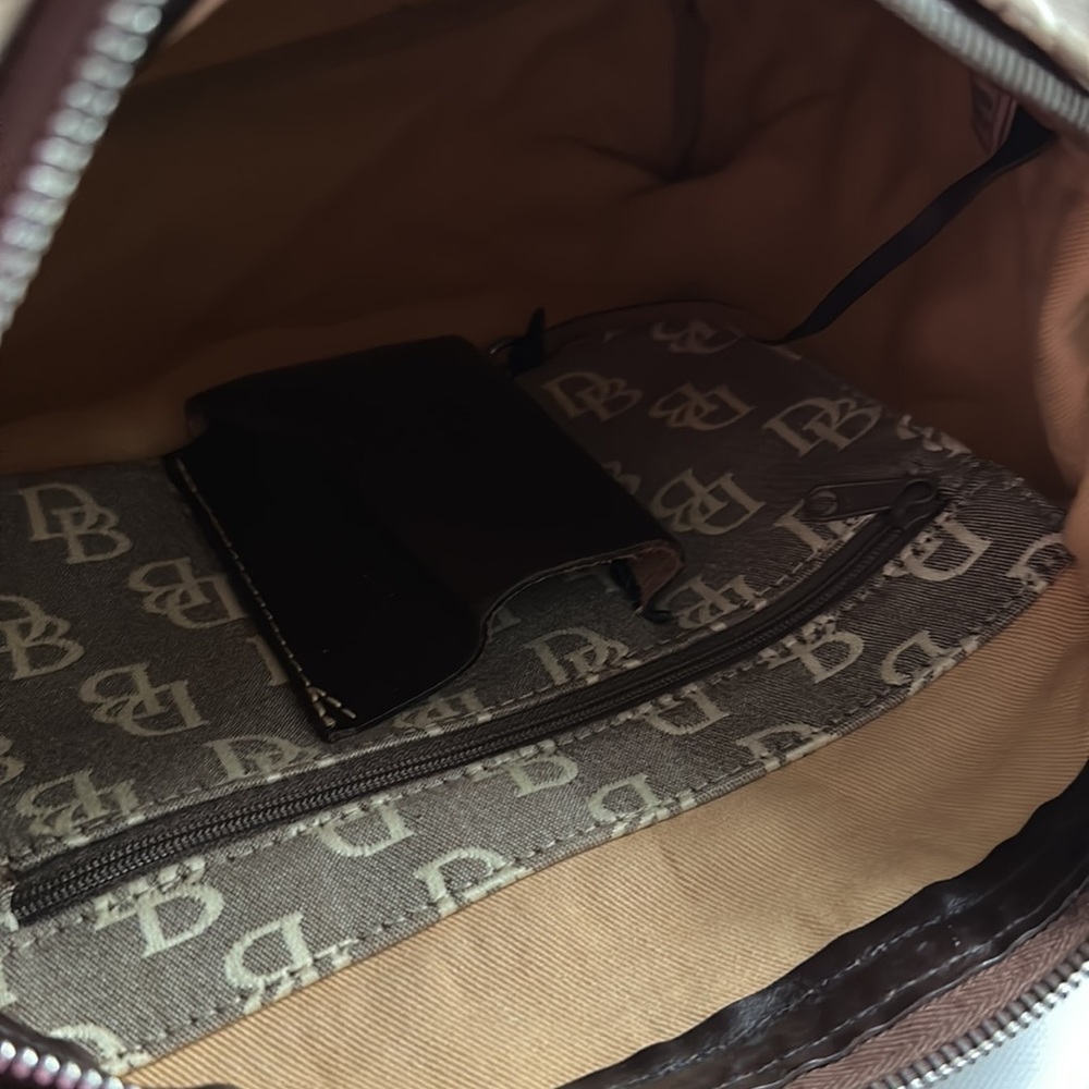 Dooney and Bourke canvas and leather bag EUC - Picture 11 of 13